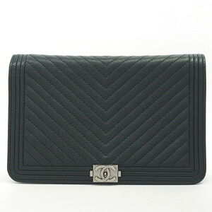 Chanel V stitch Coco Mark CC Chain Wallet Boy
